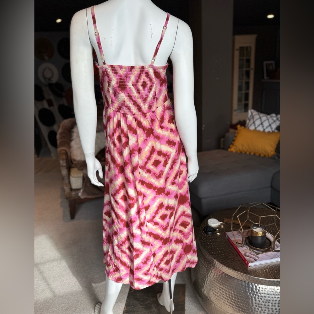 Off-white, pink & red sundress. Lightweight and easy! - Picture 2 of 3